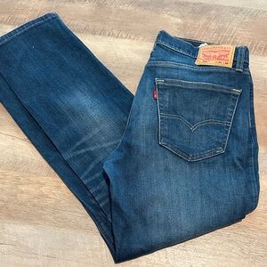Levi's Men's Dark Blue Straight Jeans